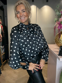Blouse Polkadot Zwart