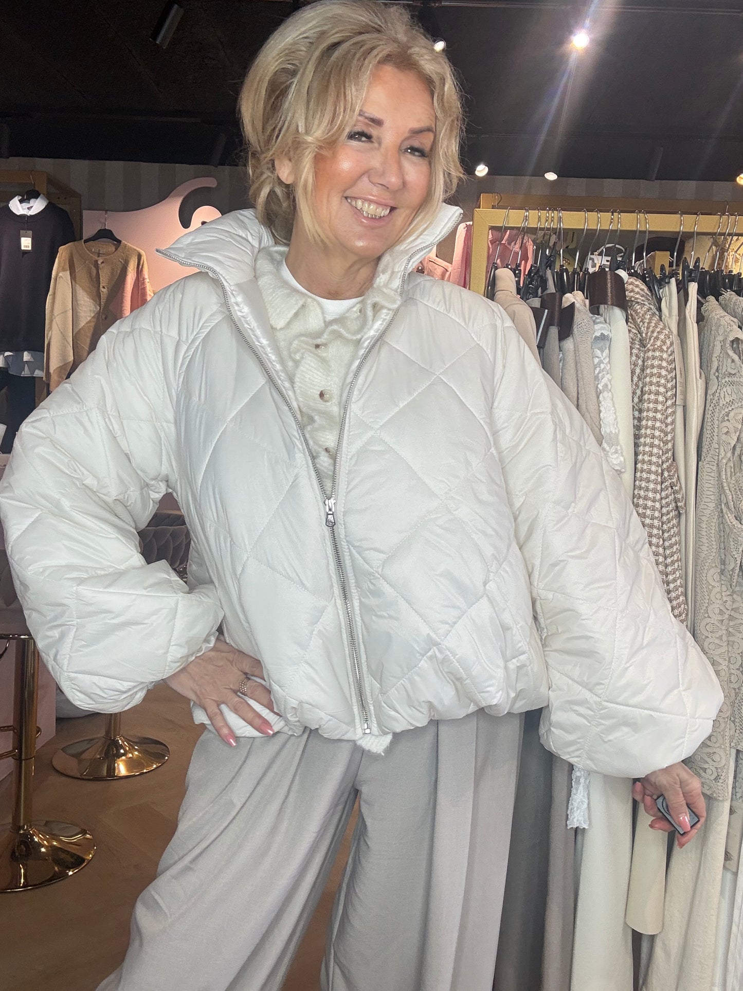 Puffer Jacket Off White