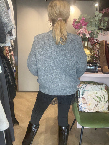 Legging zwart gevoerd