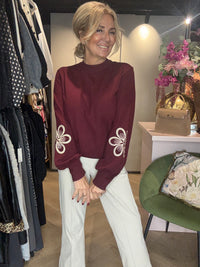 Triple Nine Truitje Flower Burgundy