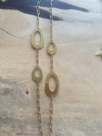 Collier long Anneaux dorés