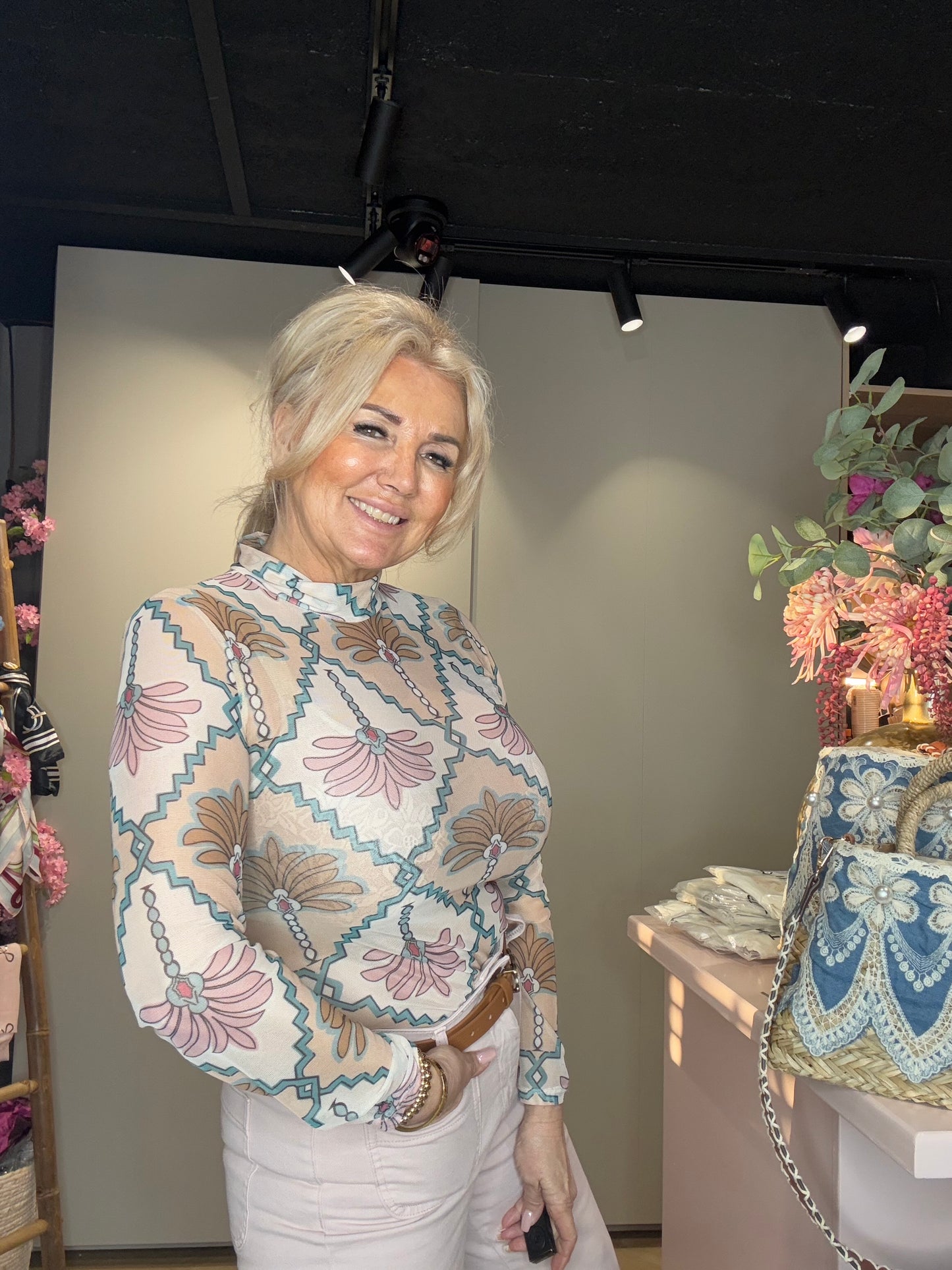 Top transparant Boho