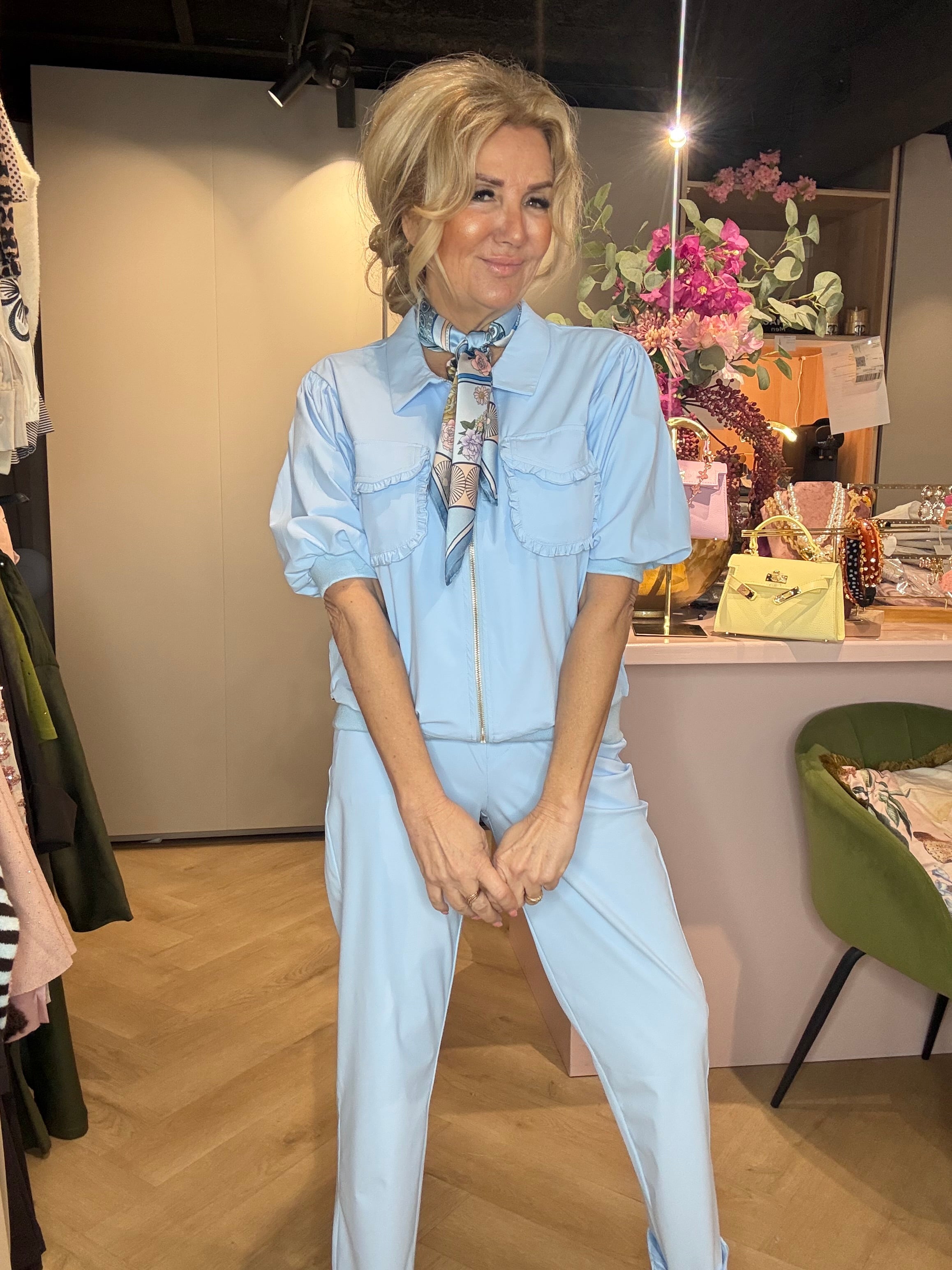 Triple Nine Travel Jacket JA92410 licht Blauw