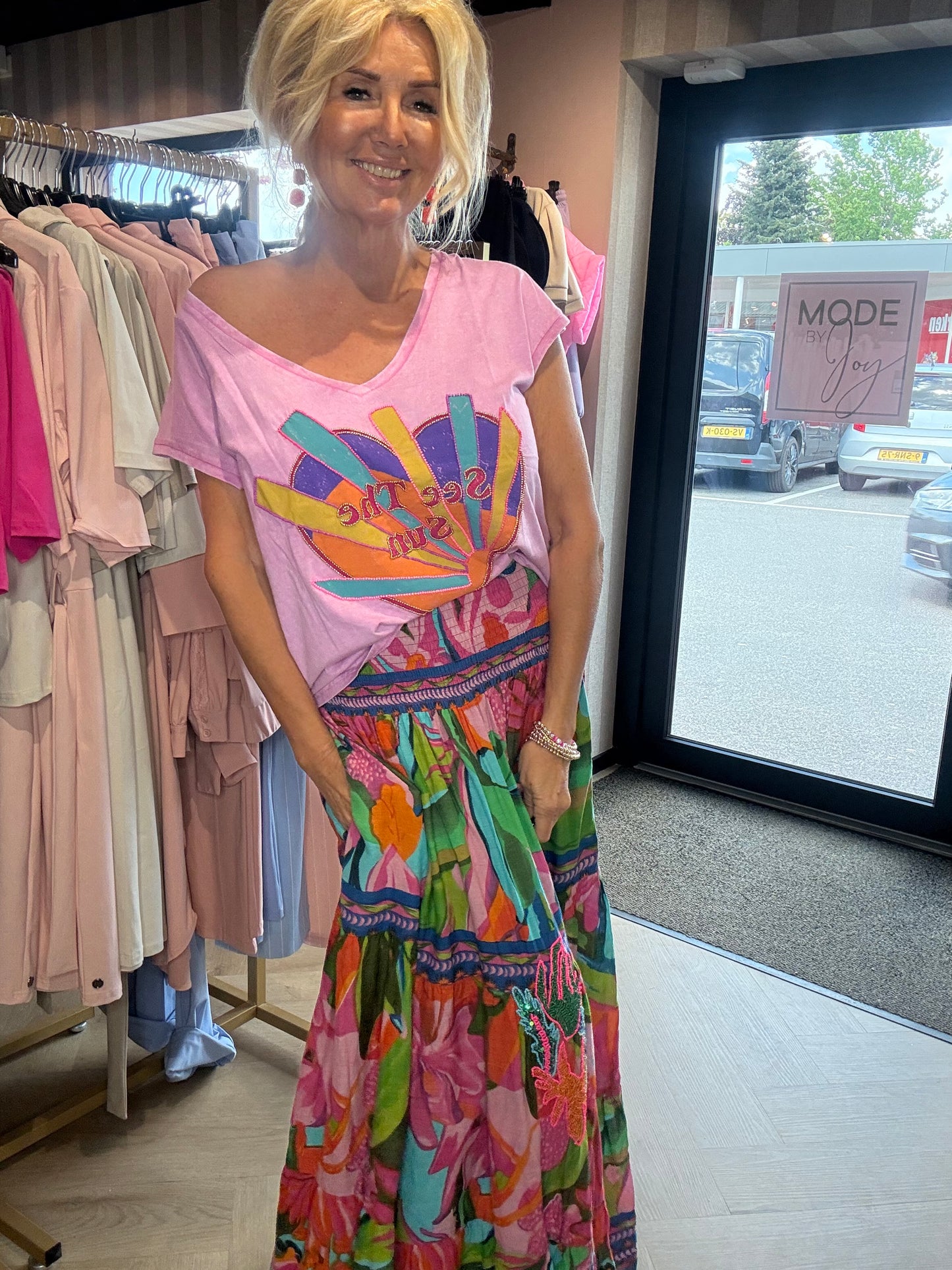 T-shirt Love Lilla
