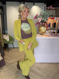Mi Piace Blazer i mellemlængde Olive Oil | MP202102