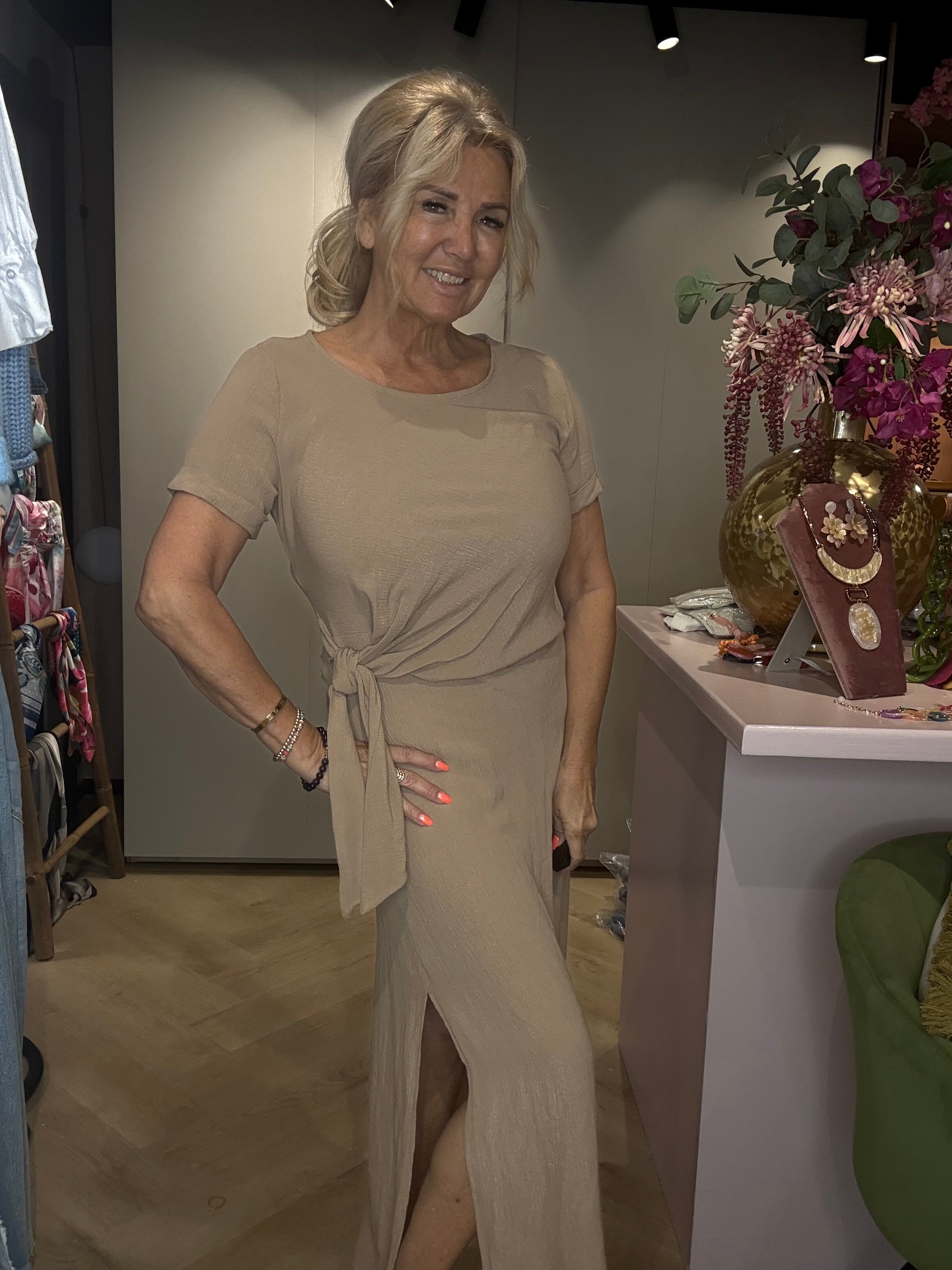 Jurk Brownie Taupe