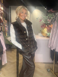 Body warmer Fake Furr nerts
