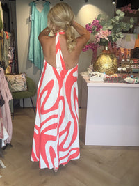 Retro Coral Dress