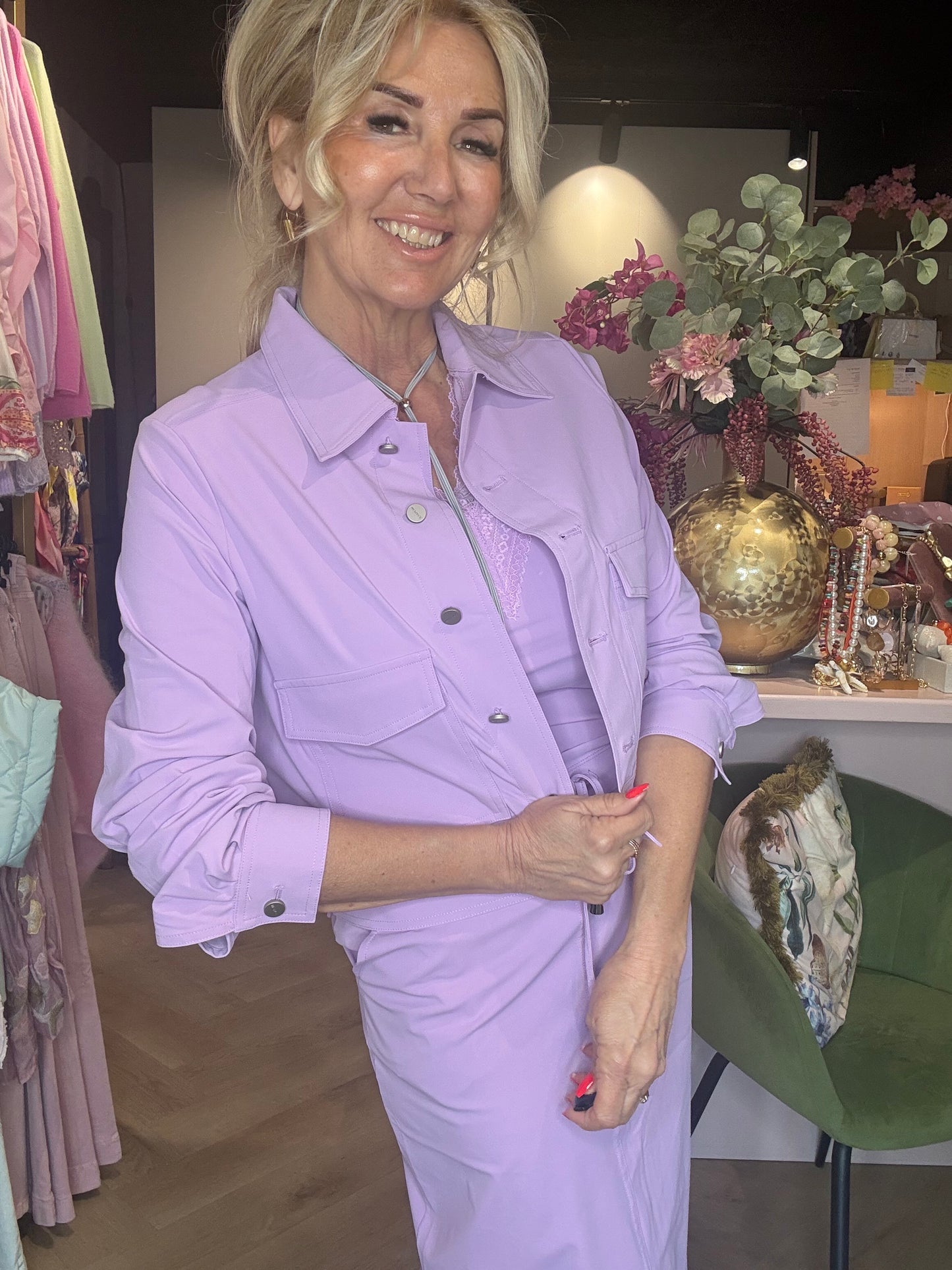 Mi Piace Jacket Cropped Milky Lilac MP202348