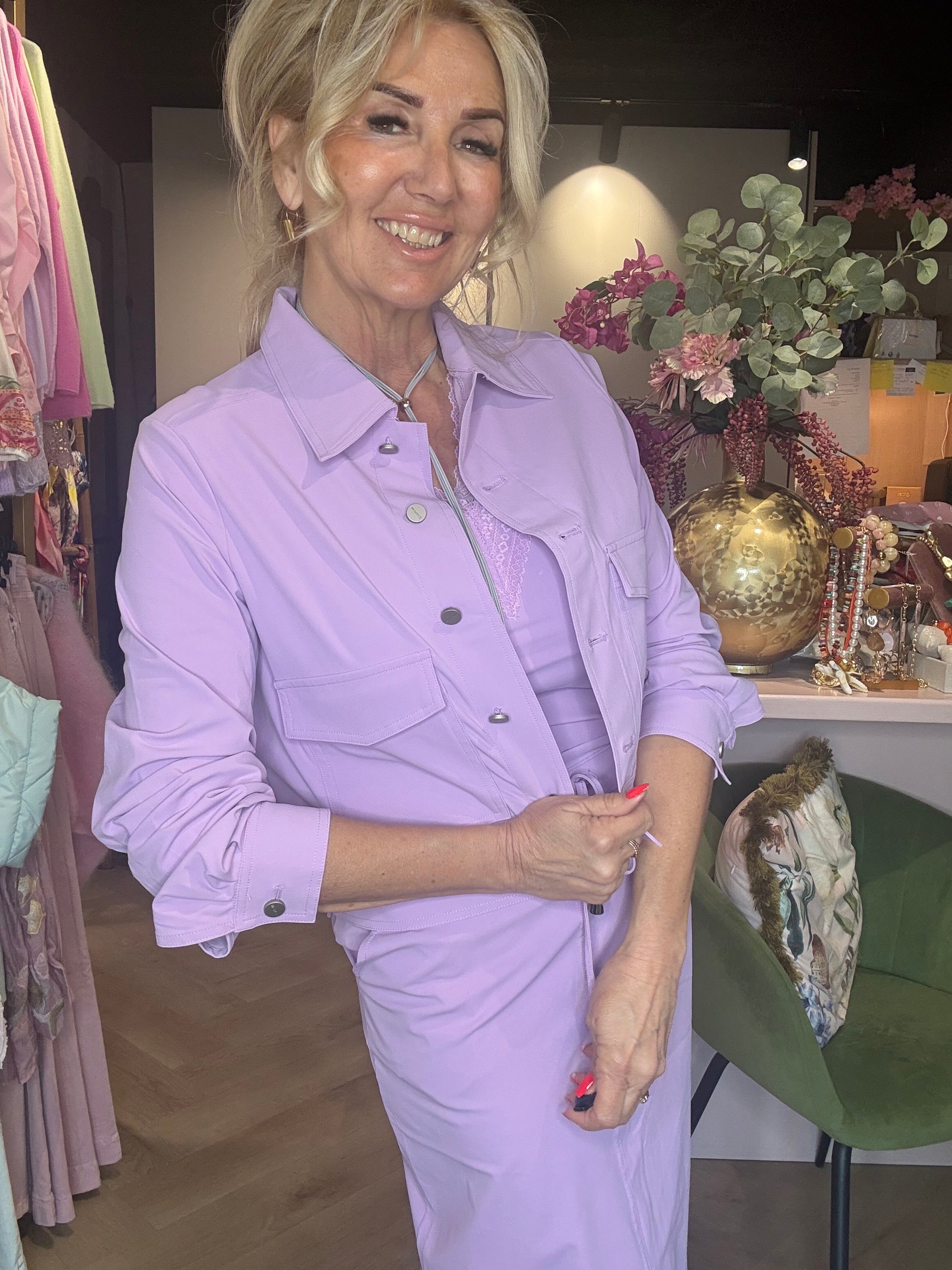 Mi Piace Jakke Cropped Milky Lilac MP202348