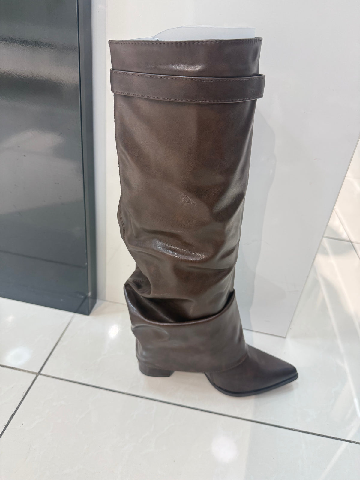 Lange laars im Givenchy-Look, braun