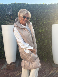 Body warmer Taupe Long