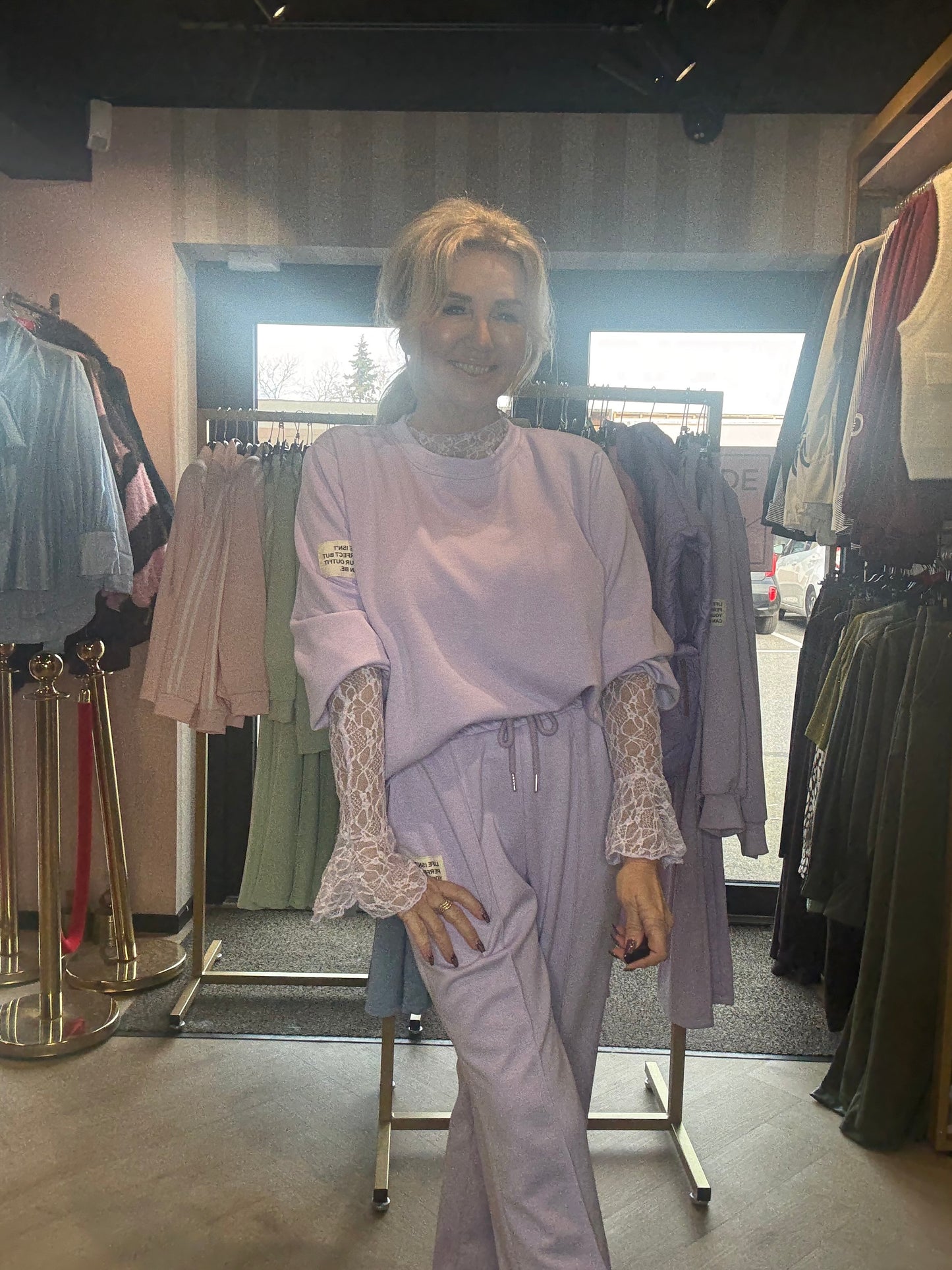 2 Delig Comfy pak lila