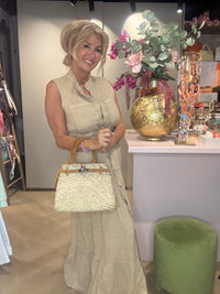 Linnen jurk Camel paris
