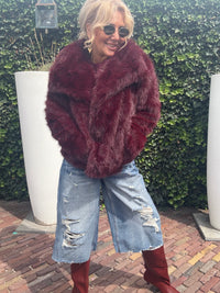 Fake furr Bordeaux