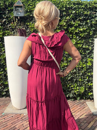 Dress Elegance Bordeaux🌺