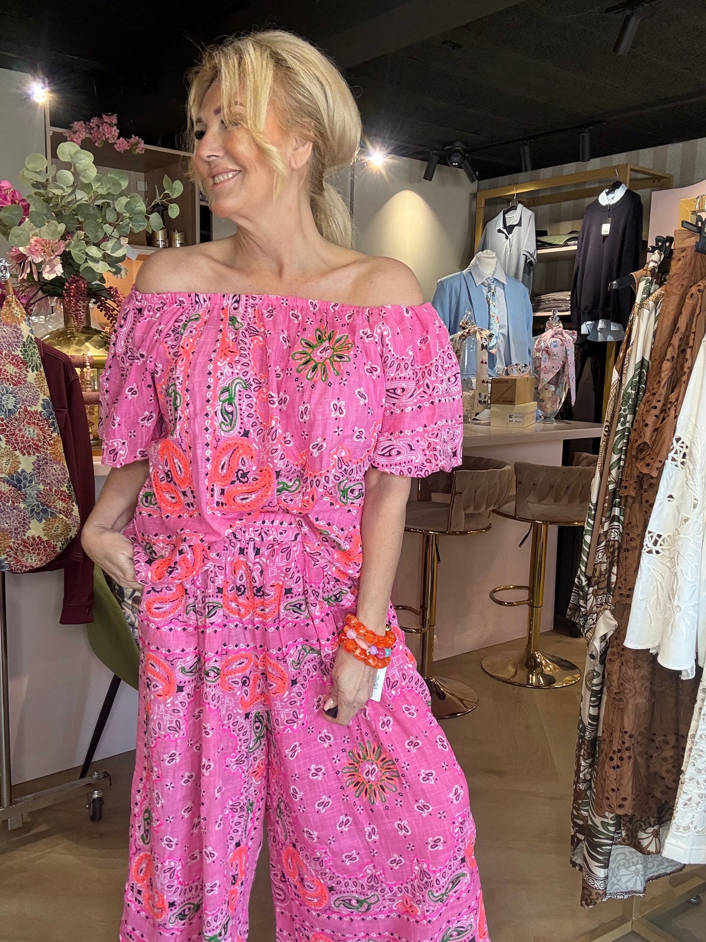 2 Delige Bandana set Pink