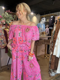 2 Delige Bandana set Pink