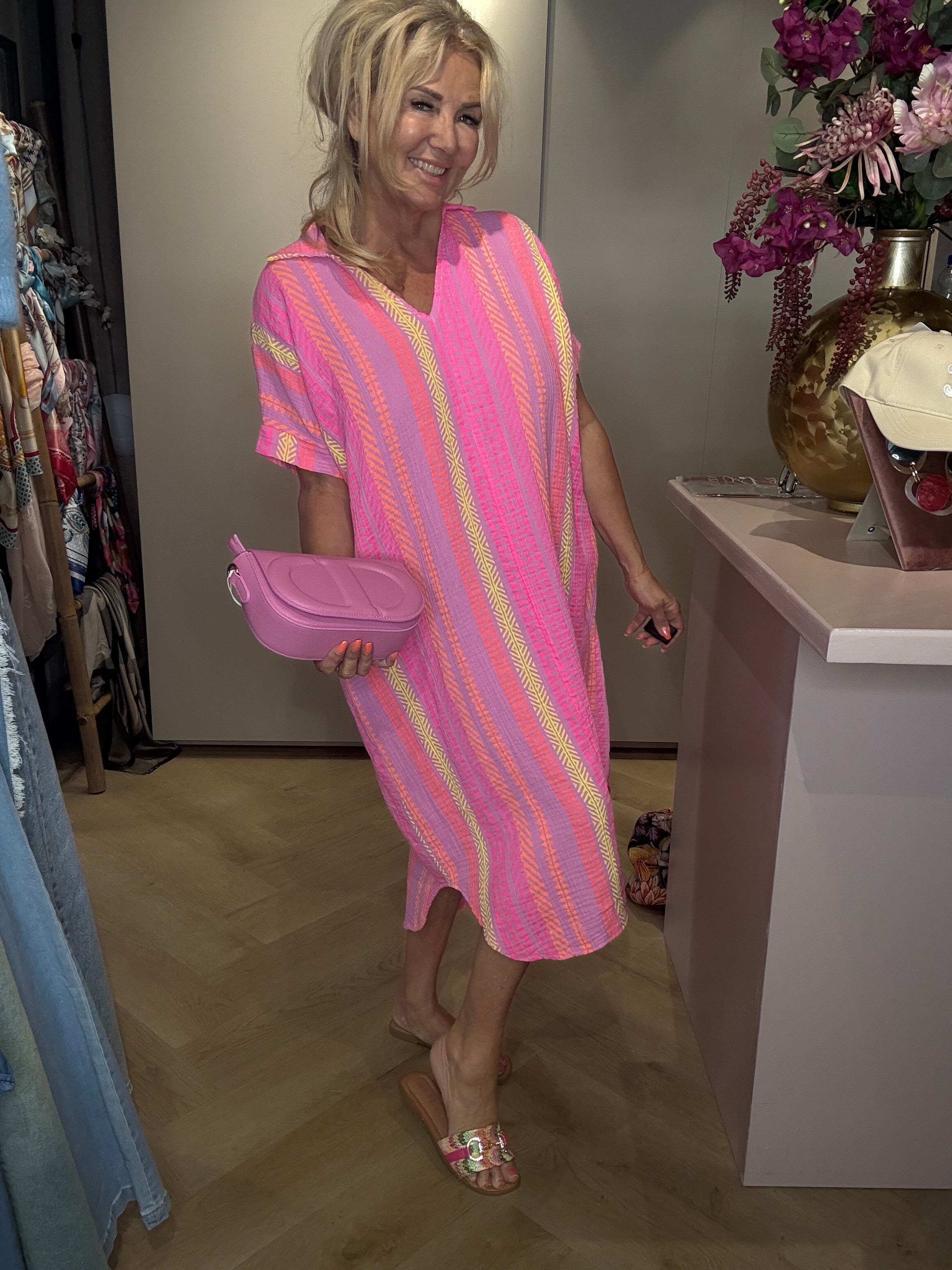 Dress Coral Pink