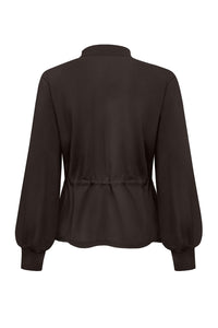 Triple Nine Jacket with Gold zip and string JA92405 Donker Bruin