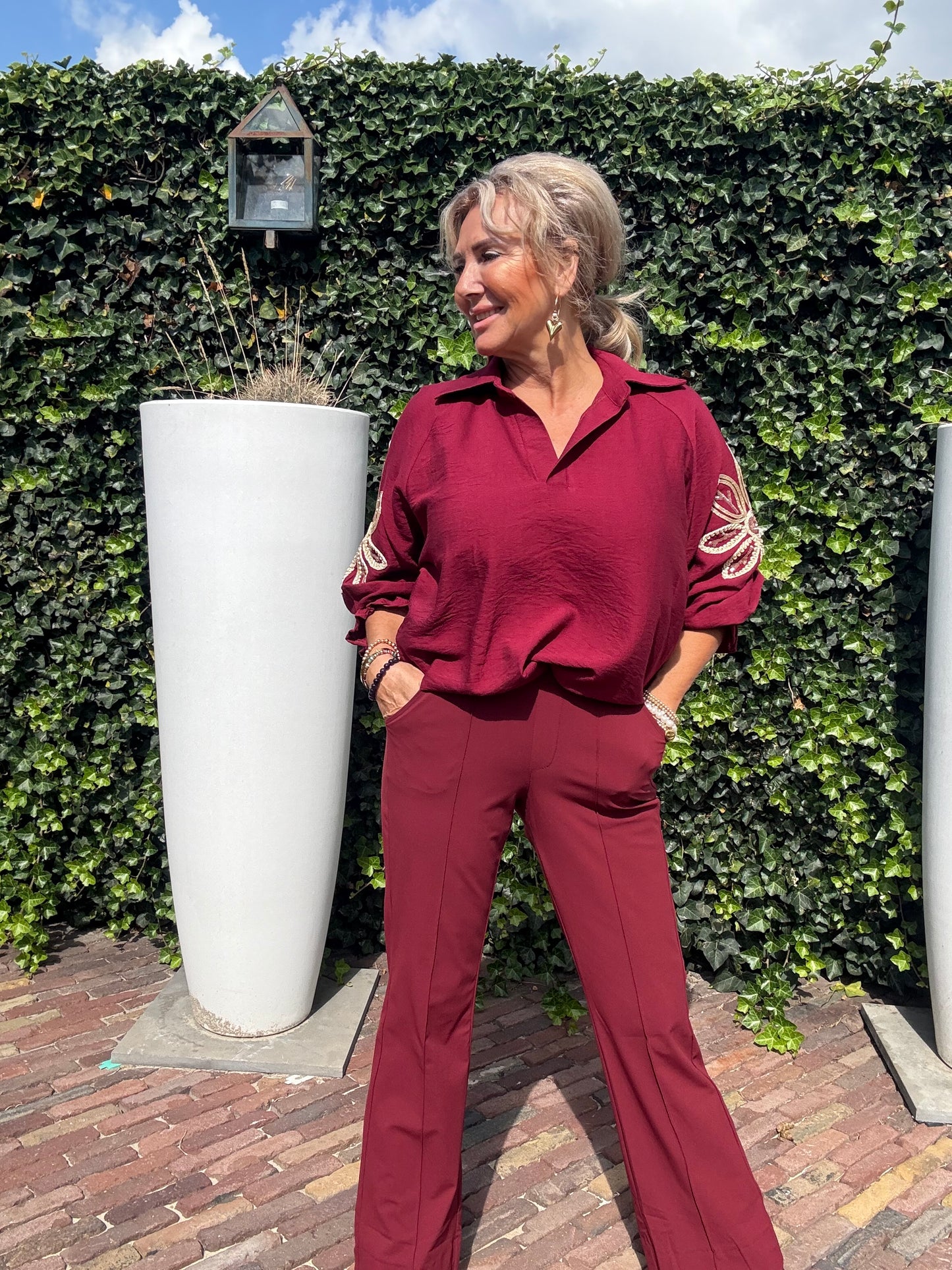 Blouse Bordeaux Gold