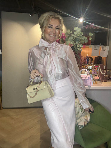 Rok Pink Puh LÆDERLOOK Alida 🌸