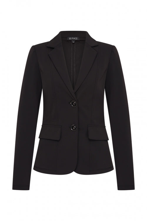 Mi Piace Blazer Bonded Zwart MP202646