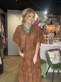 Blouse Broderie Bruin