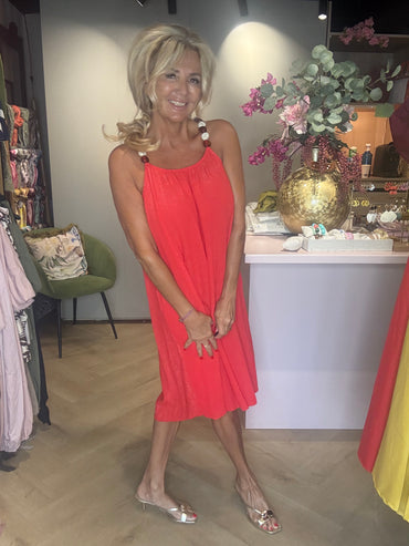 Jurk Barbados Coral kort