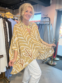 Bluse Boho Kaktus 🌵Camel