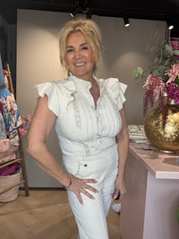 Blouse Triple Nine Rouches Wit