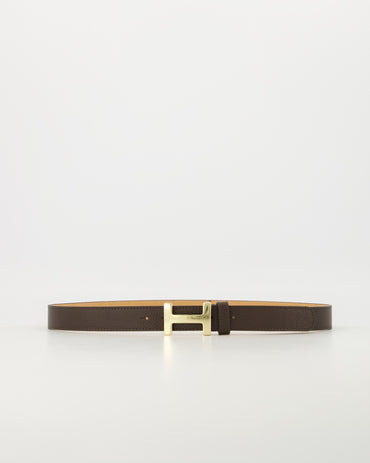 Hera Big riem Donker Bruin