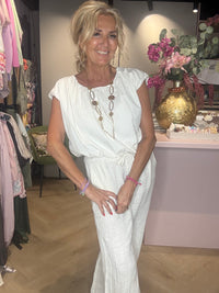 Top mouwloos ballon Off white