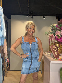 Jurk Denim Zipper Dress