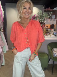 Blouse Koraal Linnen