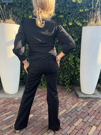 Jeans Broek Zwart Pearls