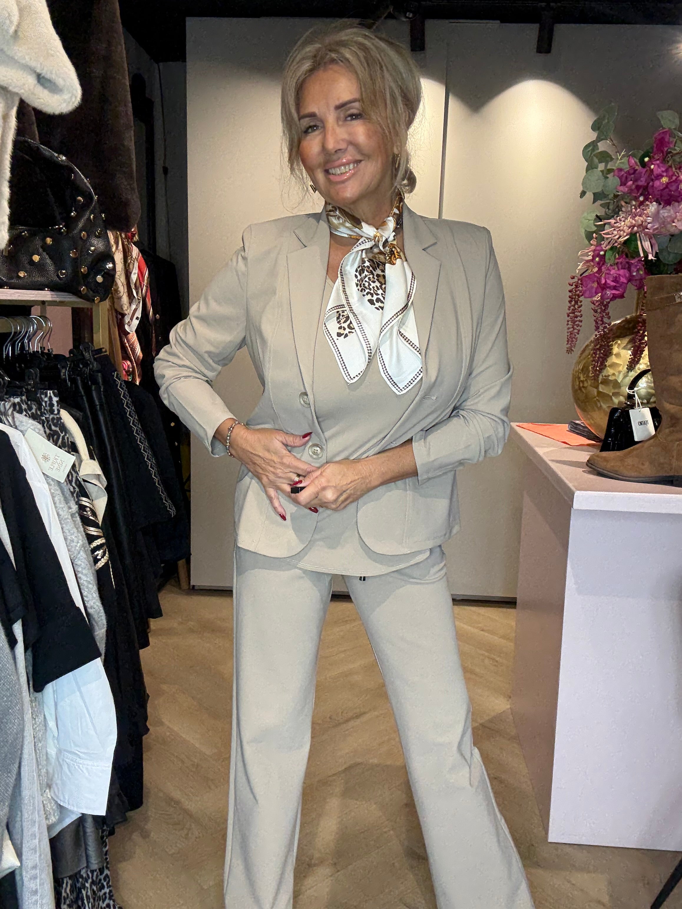 Mi Piace Blazer Bonded Latte MP202646