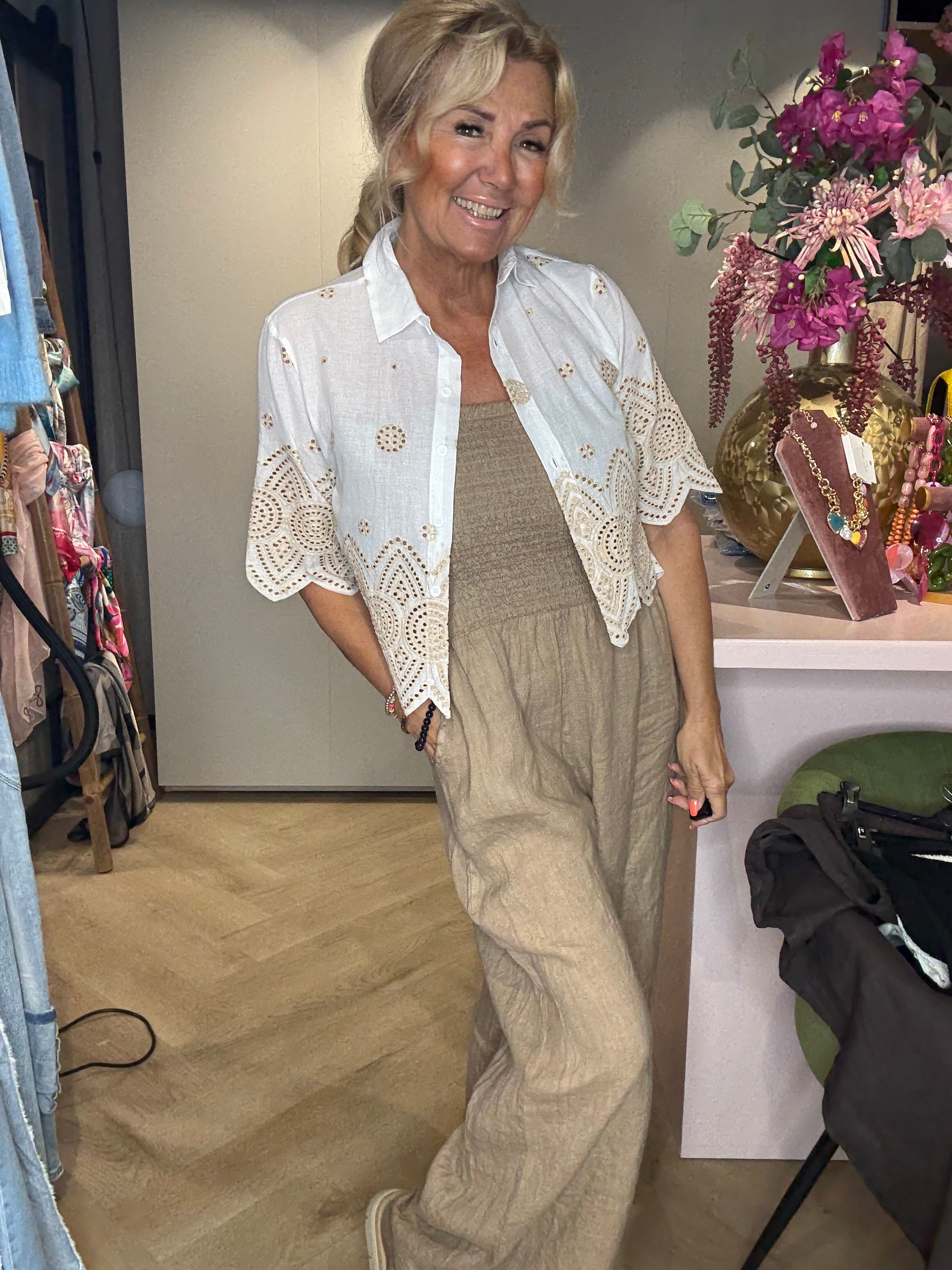 🌾 Blouse ‘Soleil 🌾 Wit