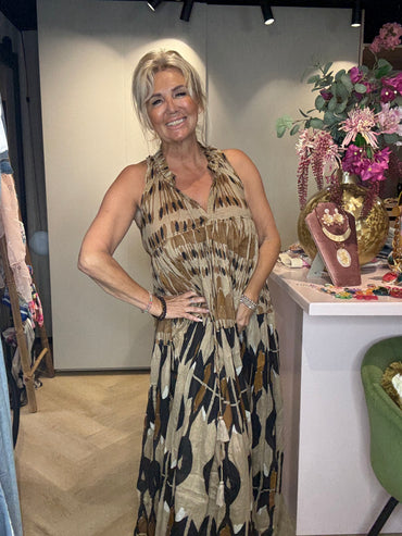 Jurk Boho Beige- Bruin