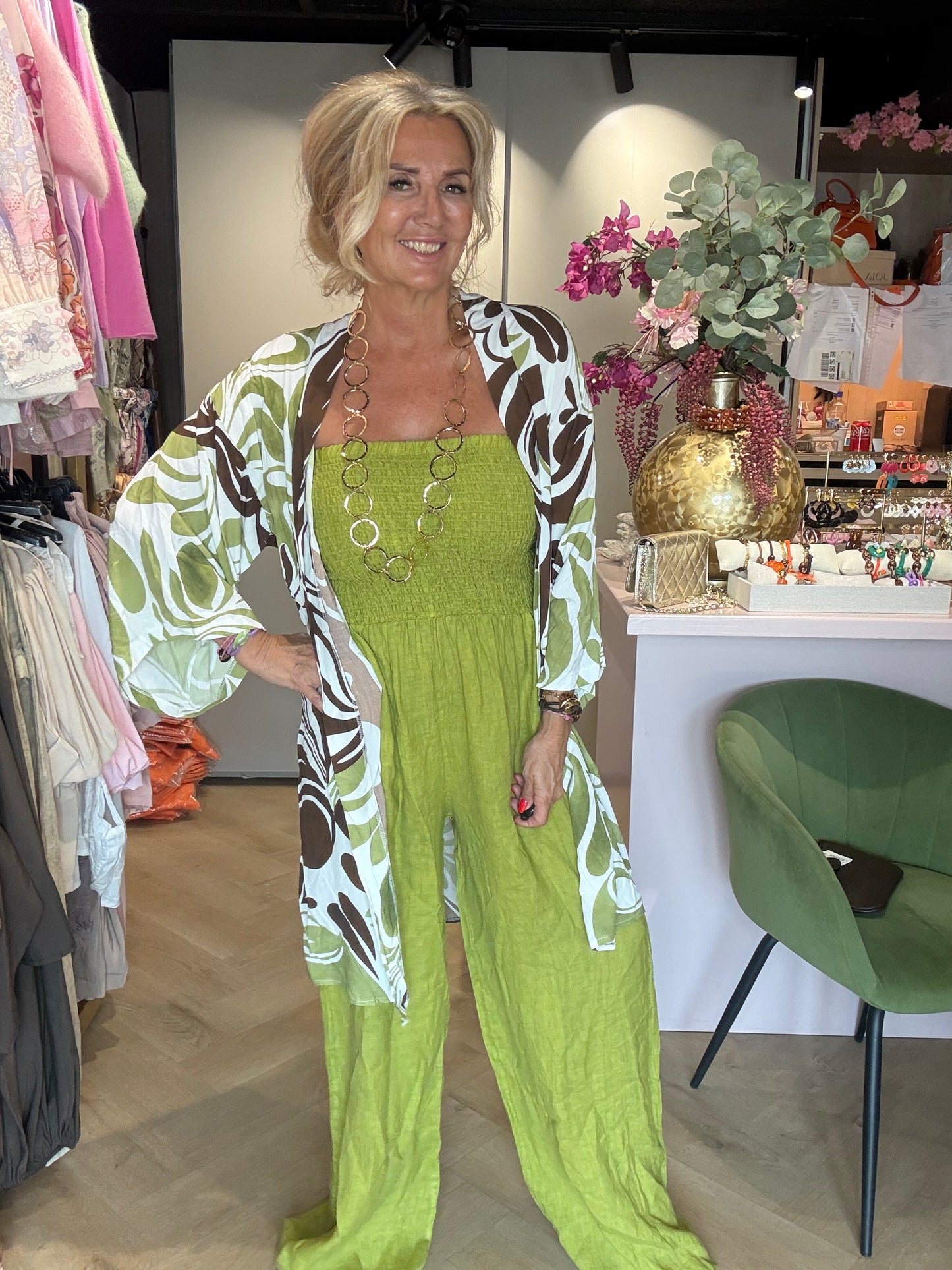 Kimono Matcha grøn