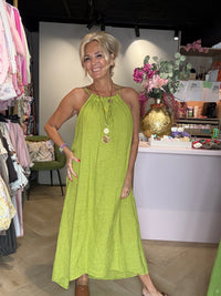Dress St Barths moss green
