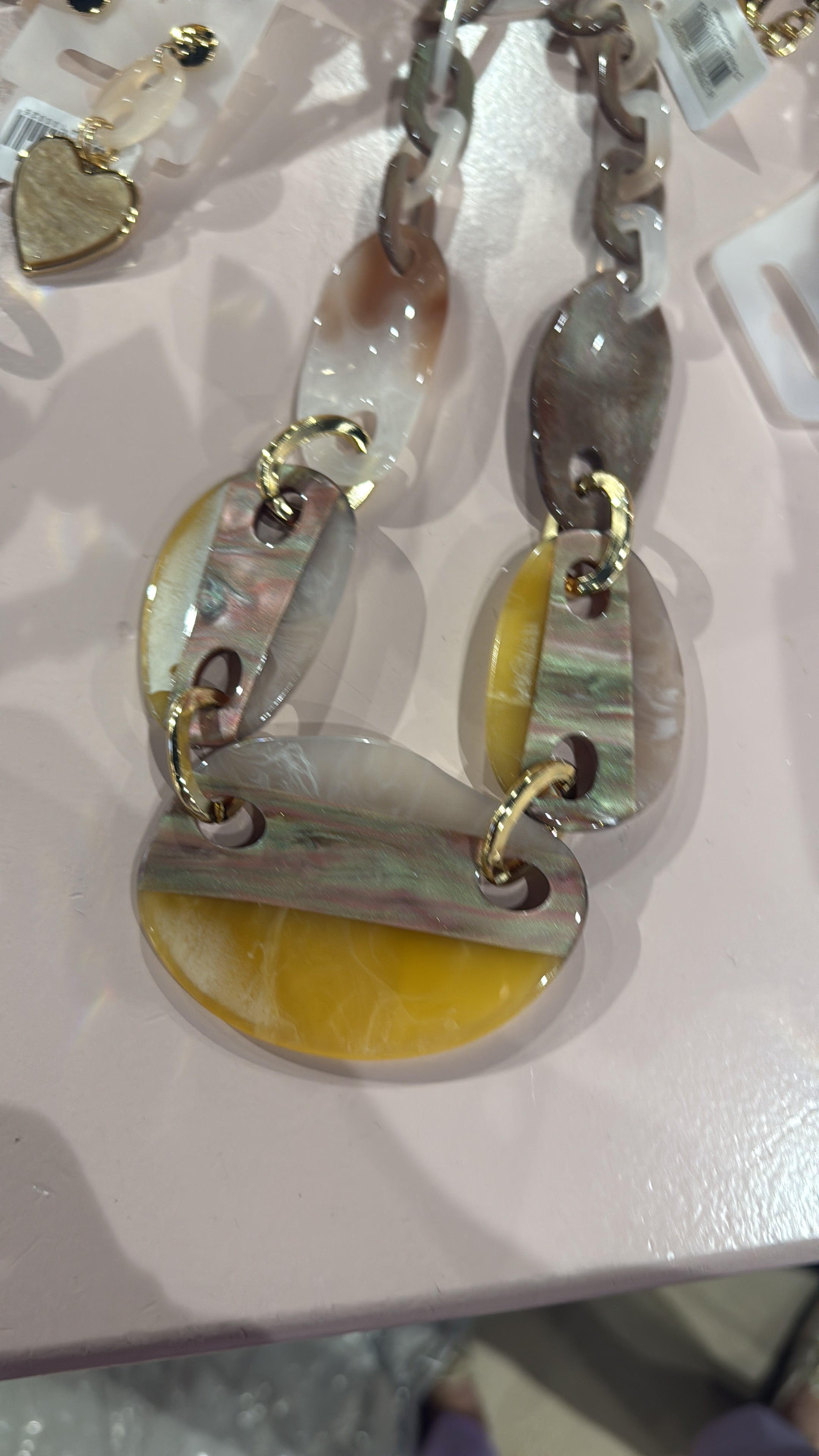 Ketting Geel-Grijs