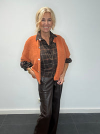 Blusen Emma mørkebrun Briek