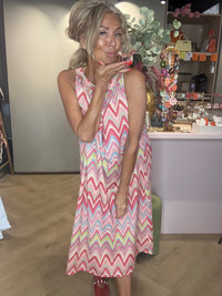 Jurk viscose Multicolor