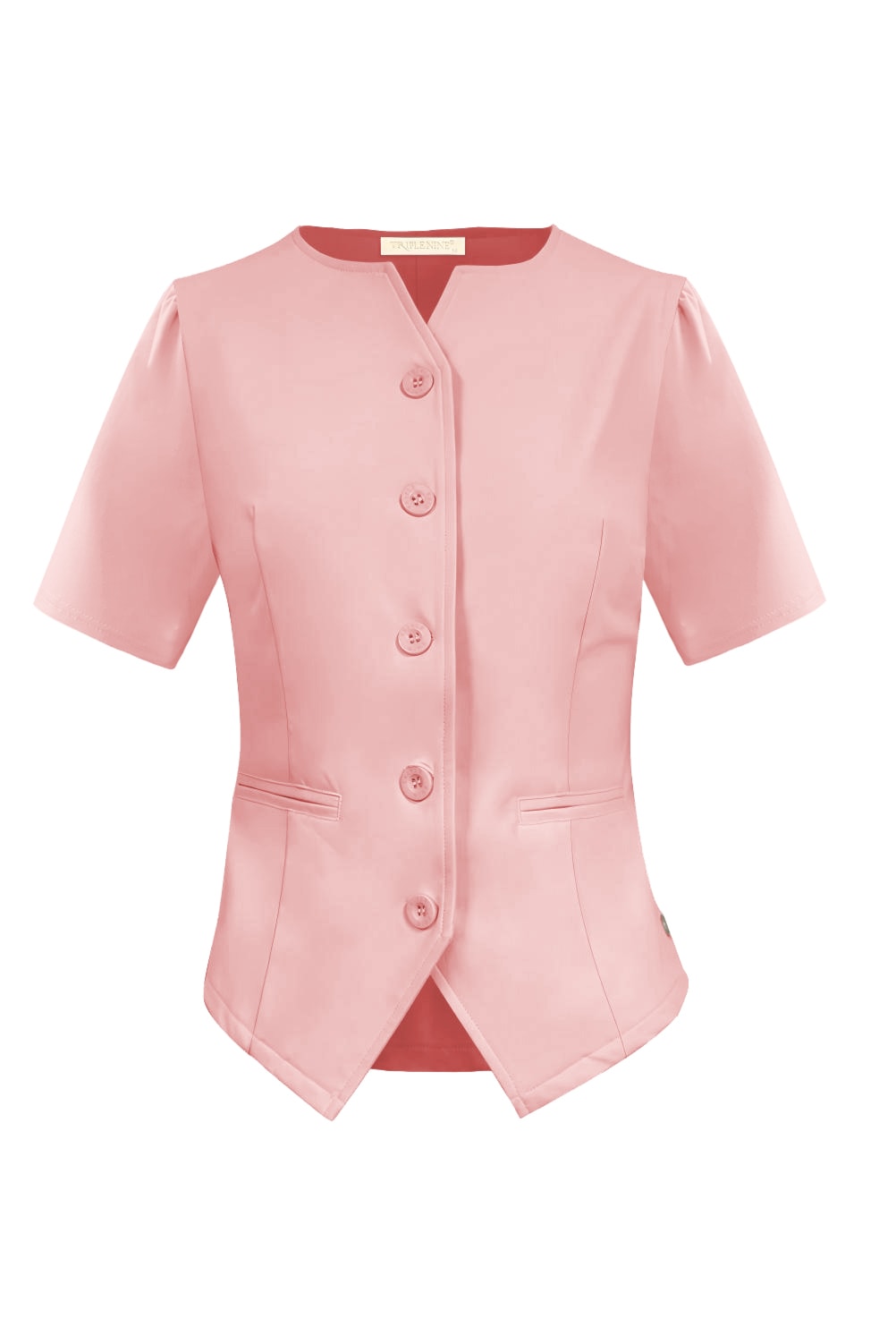 Triple Nine Blazer BLZ3912 Powder pink 🎀Gilet met mouw