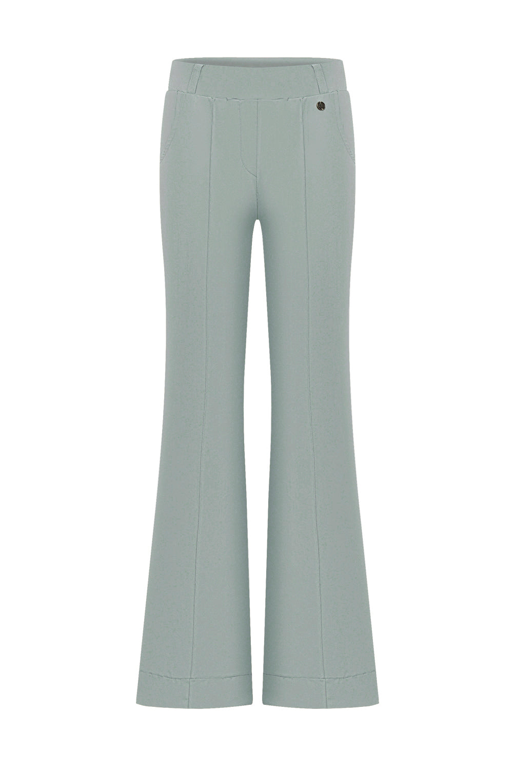 Broek flared Triple Nine Sage Groen