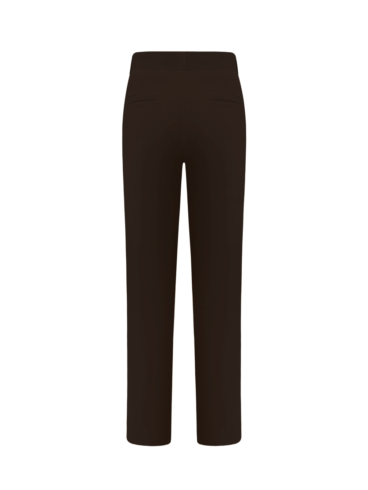 Triple Nine BR2601 straight chino broek donkerbruin achterkant