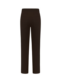 Triple Nine BR2601 straight chino broek donkerbruin achterkant