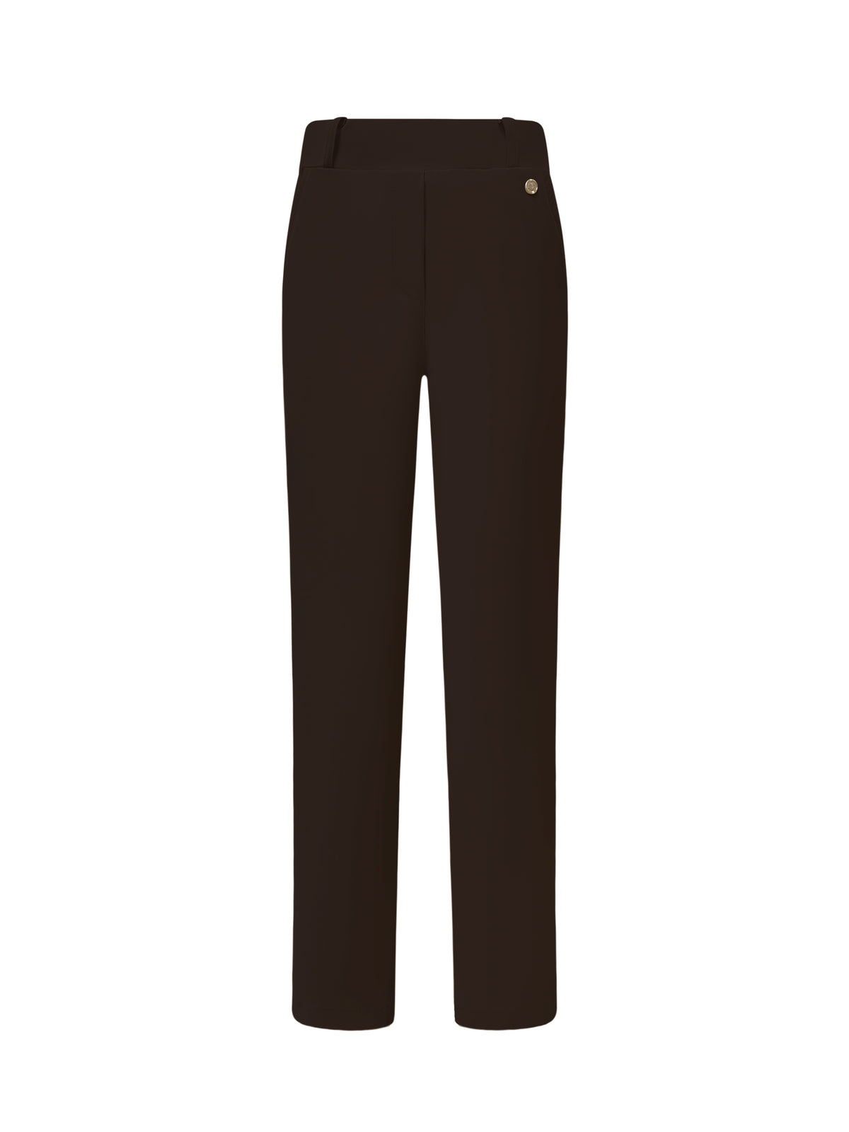 Triple Nine BR2601 straight chino broek donkerbruin voorkant