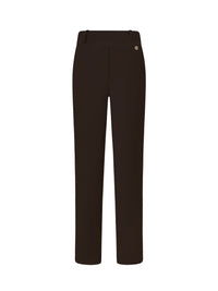 Triple Nine BR2601 straight chino broek donkerbruin voorkant